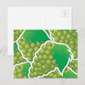 Funky green grappen briefkaart (Voorkant / Achterkant)