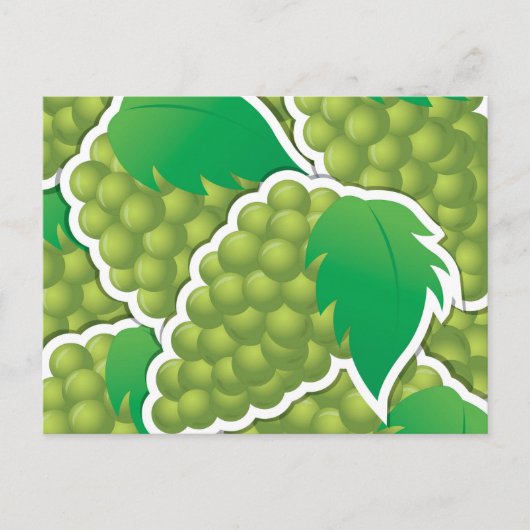 Funky green grappen briefkaart (Voorkant)