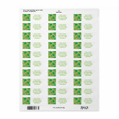 Funky green grappen etiket (Full Sheet)