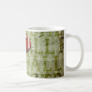 Funky Green Grunge American Football Koffiemok