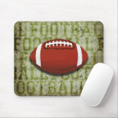 Funky Green Grunge Voetbal Muismat (Met muis)
