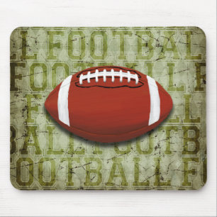 Funky Green Grunge Voetbal Muismat