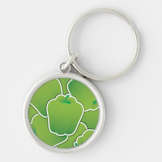 Funky green pepper sleutelhanger (Voorkant)