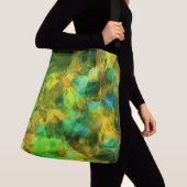 Funky Greens Modern Abstract Design Crossbody Tas (Dichtbij)