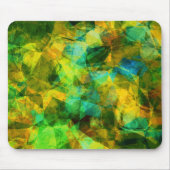 Funky Greens Modern Abstract Ontwerp Muismat (Voorkant)
