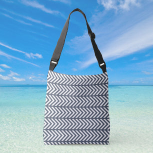 Funky Grey Patroon Crossbody Bag Tas