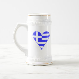 Funky Griekse Vlag Hart Bierpul