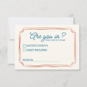 Funky Groen Roze Rood Funky RSVP  (Voorkant)