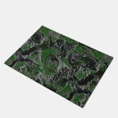 Funky Groene Camouflage Deurmat (Schuin)