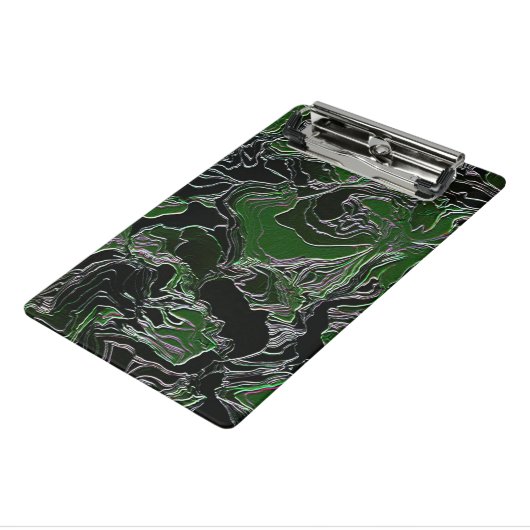 Funky Groene Camouflage Mini Klembord (Angled3)