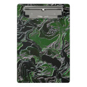 Funky Groene Camouflage Mini Klembord (Voorkant)