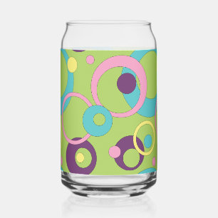 Funky Groene Cirkels Blikvorm Glas
