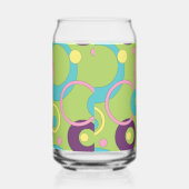 Funky Groene Cirkels Blikvorm Glas (Rechts)