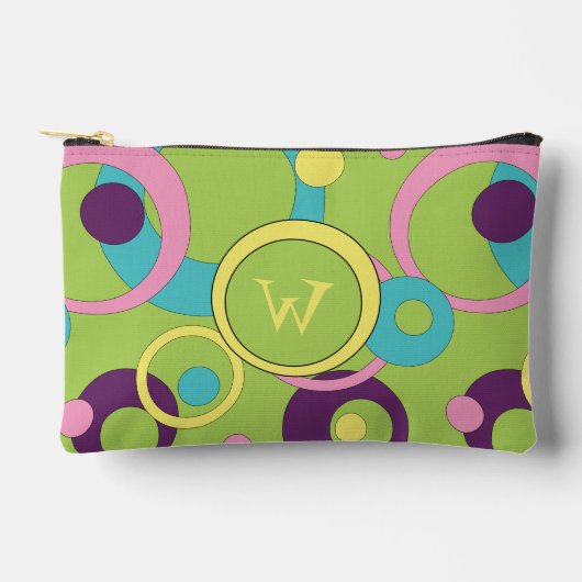 Funky Groene Cirkels Etui (Voorkant)