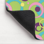 Funky Groene Cirkels Muismat (Hoek)
