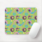 Funky Groene Cirkels Muismat (Met muis)