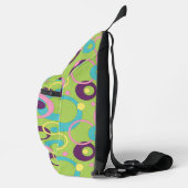 Funky Groene Cirkels Sling Bag (Rechts)