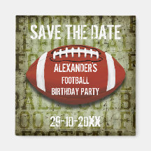 Funky Groene Grunge Voetbal Save The Date