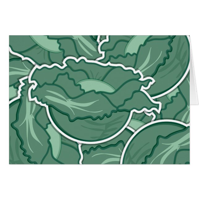 Funky groene kool (Voorkant Horizontaal)