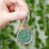 Funky groene kool sleutelhanger (Hand)