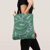 Funky groene kool tote bag (Dichtbij)