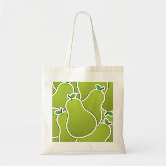 Funky groene peren tote bag (Voorkant)