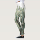 Funky groene succulente plant print legging (Links)