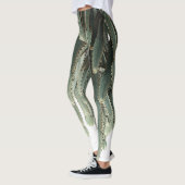Funky groene succulente plant print legging (Links)