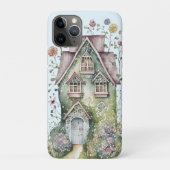 Funky groene waterverf huis bloeit miljoenen Case-Mate iPhone case (Achterkant)