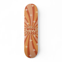 Funky Groovy Kleurrijke Goede Vibes Skateboard