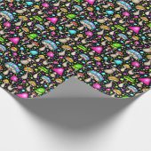 Funky Groovy Mushroom Cadeaupapier (Hoek)