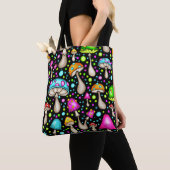 Funky Groovy Mushroom Tote Bag (Dichtbij)