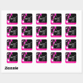 Funky Grunge Sweet 16 Party Sticker (Vel)