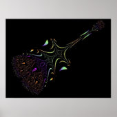 Funky Guitar 8 Print (Voorkant)