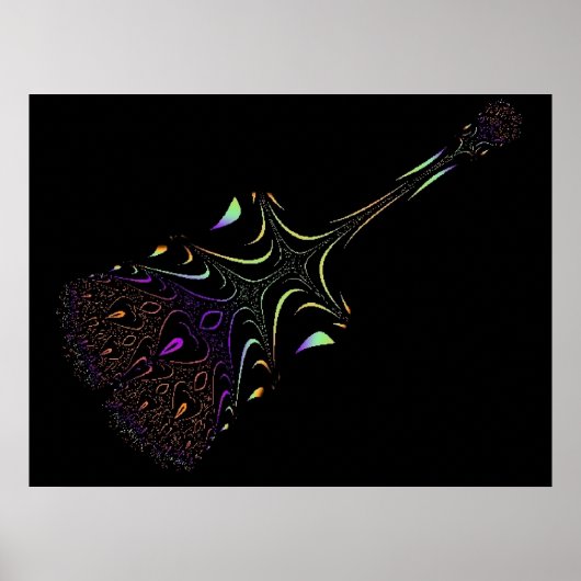 Funky Guitar 8 Print (Voorkant)