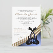 Funky Guitar Music Bar Mitswa Kaart (Staand voorkant)