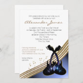 Funky Guitar Music Bar Mitswa Kaart (Voorkant / Achterkant)