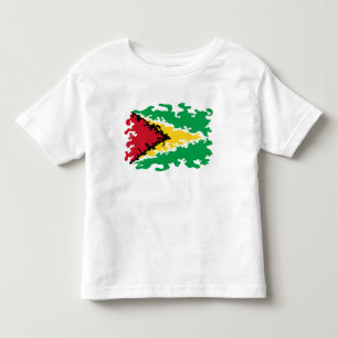 Funky Guyana Flag Custom Kinder Shirts