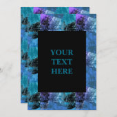 Funky Halftone Zine Style Grunge Invitation Kaart (Voorkant / Achterkant)