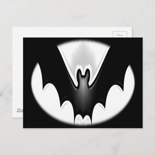 Funky Halloween Bat Briefkaart (Voorkant / Achterkant)