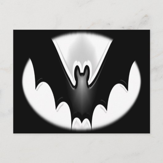 Funky Halloween Bat Briefkaart (Voorkant)