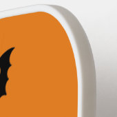 Funky Halloween Bat Spooky Black Ghouls Oranje Fun Pickleball Paddle (Links Detail)