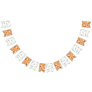 Funky Halloween patronen polka stit ghosts Vlaggetjes