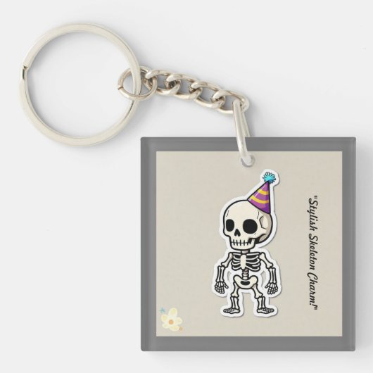 "Funky Halloween Vibes" Sleutelhanger (Voorkant)