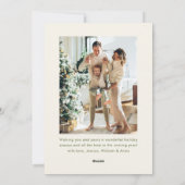 Funky Hand Drawn Boho Merry Christmas 2 Photo Feestdagenkaart (Achterkant)