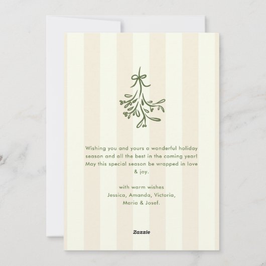 Funky Hand Drawn Scribble Retro Christmas Feestdagenkaart (Achterkant)