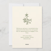 Funky Hand Drawn Scribble Retro Christmas Feestdagenkaart (Achterkant)