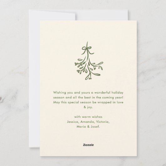 Funky Hand Drawn Scribble Retro Christmas Feestdagenkaart (Achterkant)