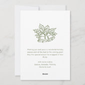 Funky Hand Drawn Scribble Retro Christmas Feestdagenkaart (Achterkant)