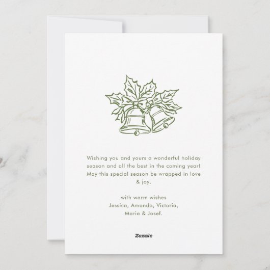 Funky Hand Drawn Scribble Retro Christmas Feestdagenkaart (Achterkant)